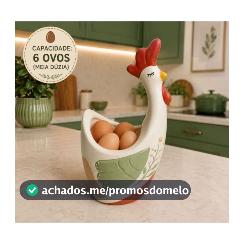 Galinha de Cerâmica Porta Ovos Porta Talheres Porta Utensilios Organizador de Cozinha Decorativo