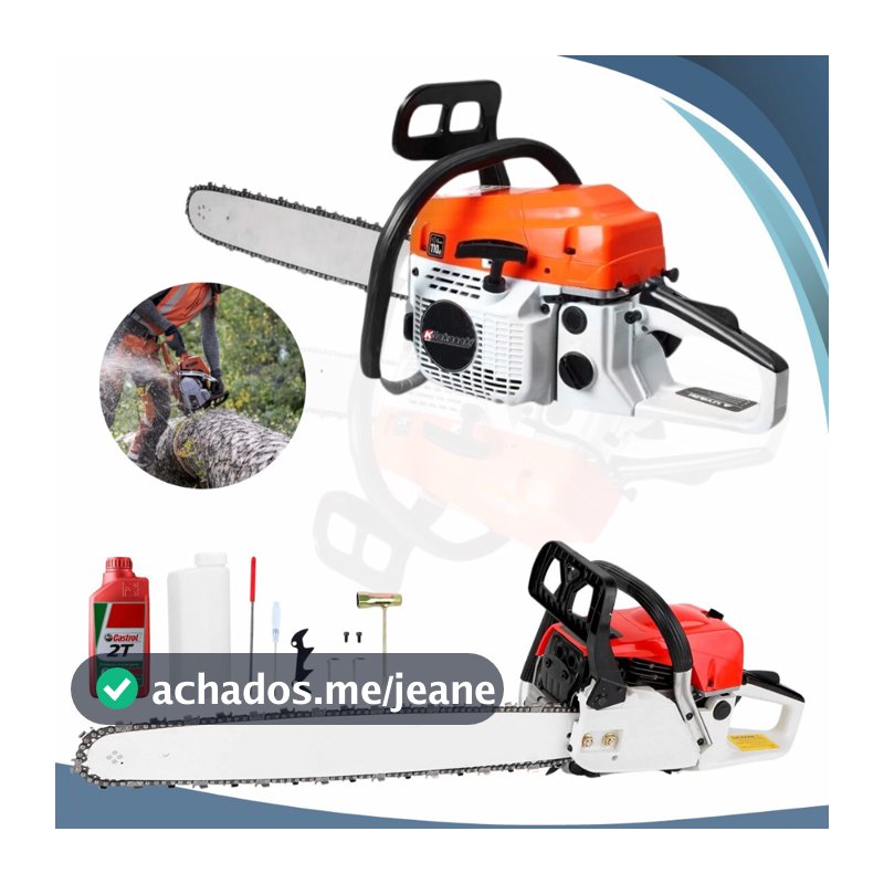 Motosserra a Gasolina Profissional 78cc 3.5HP Com Óleo Sthil Sabre 22 Polegadas 55cm