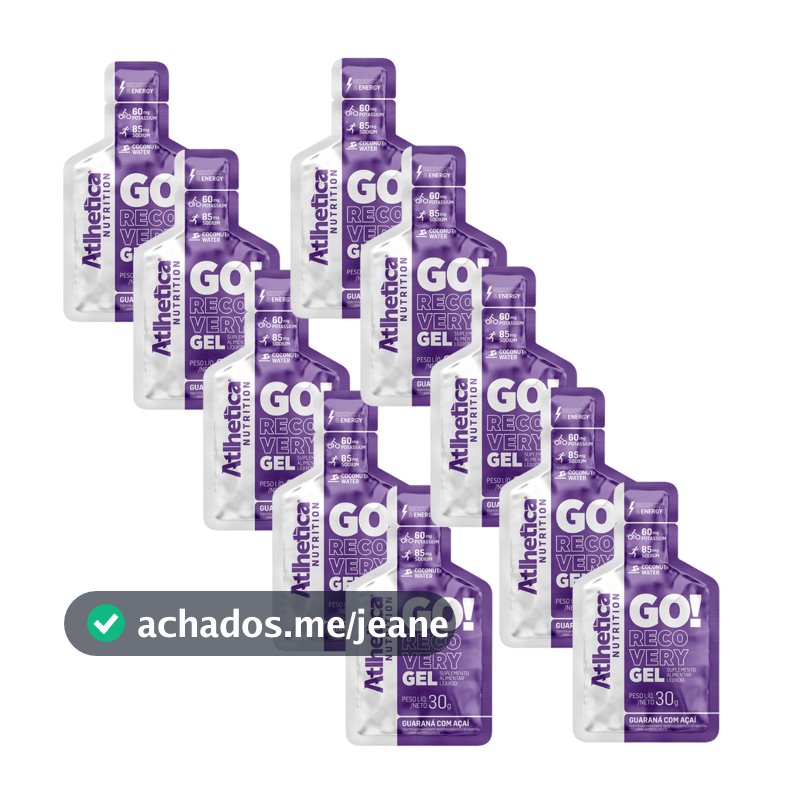 Gel Carb Go Recovery Atlhetica Energia Endurance Cx 10x30g