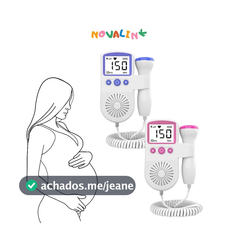 Monitor Fetal Doppler Ultrassom Ouvir Batimentos Bebe