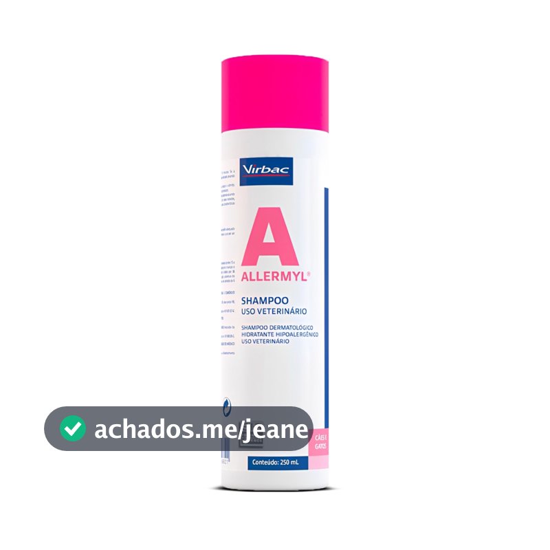 Allermyl 250ml Virbac Shampoo Para Cães Fragrância Neutro