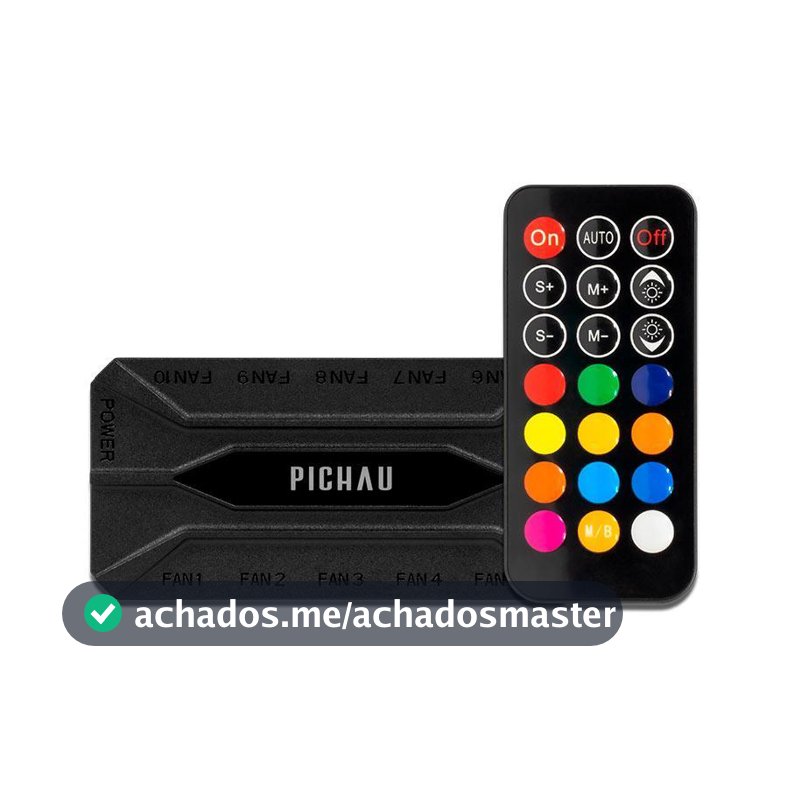 Controladora Pichau Feather P2, PWM, 10 Portas, PG-FTP2-BK01