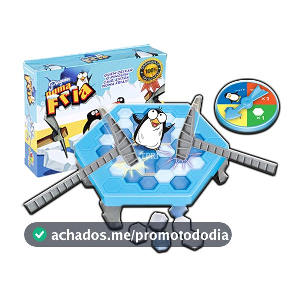 Pinguim Quebra Gelo Brinquedo Infantil Jogo Tabuleiro Educativo Coordenação Motora Inmetro 3+ Anos Tabuleiro Criança