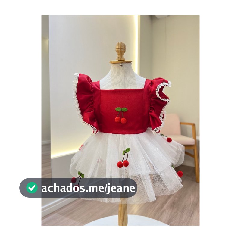Romper Cerejinha luxo