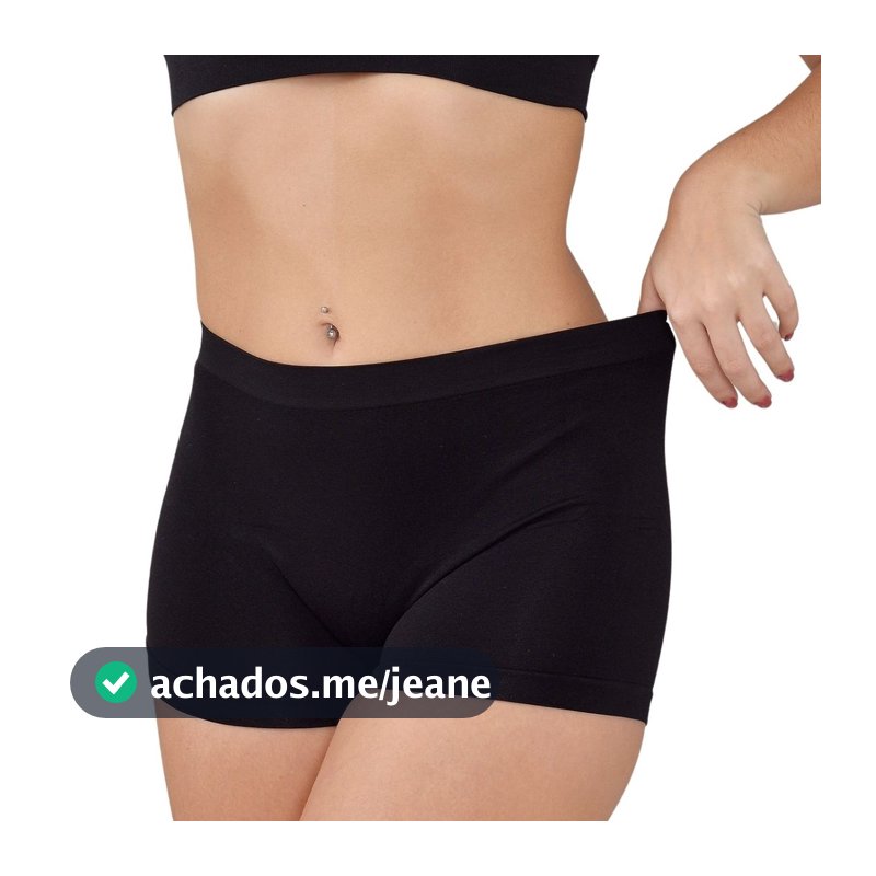 Calcinha Boxer Shortinho sem Costura Poliamida Zee Rucci