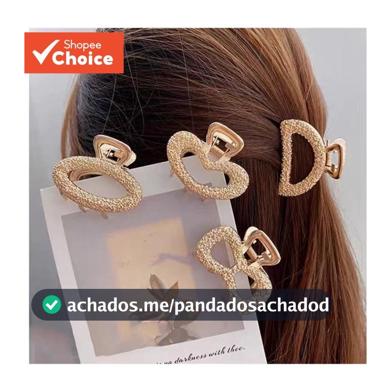 Garra De Cabelo De Metal Médio Coreano – Prendedor Elegante Para Mulheres , Acessório Moderno