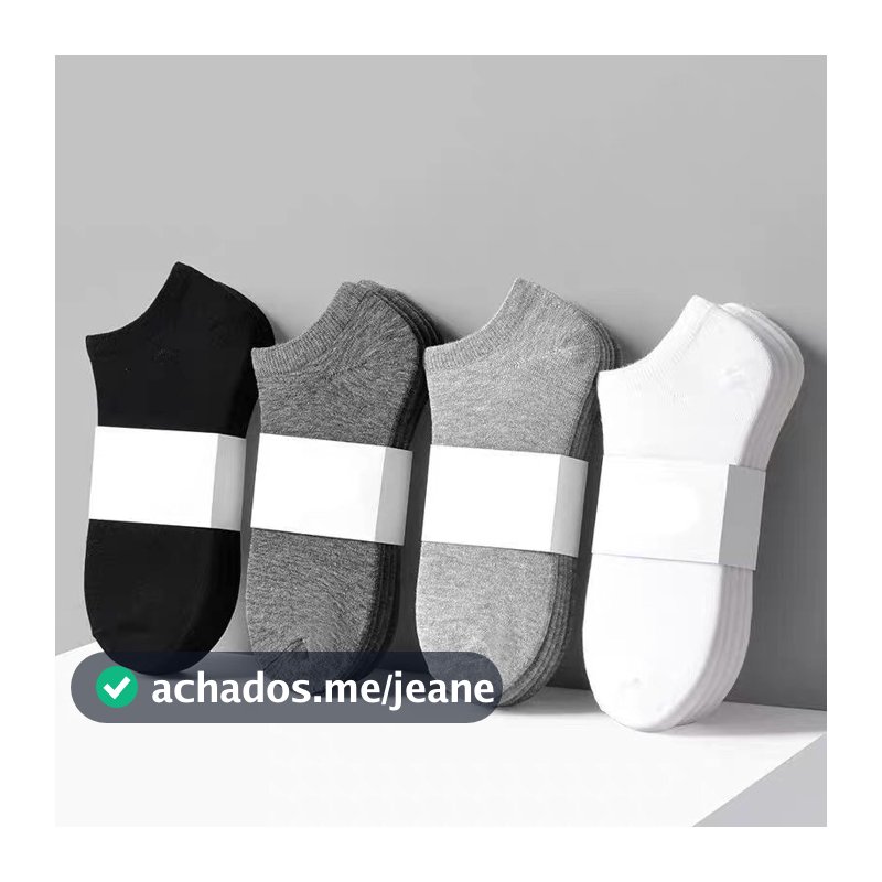Kit 12 Pares Meias Soquetes ótima qualidade unissex