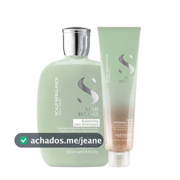 Kit Alfaparf Scalp Shampoo Balancing e Exfoliantiong Scrub