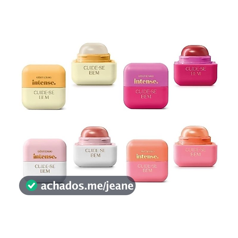 Boticário Hidratante Labial Intense / Cuide-Se Bem 6,2g