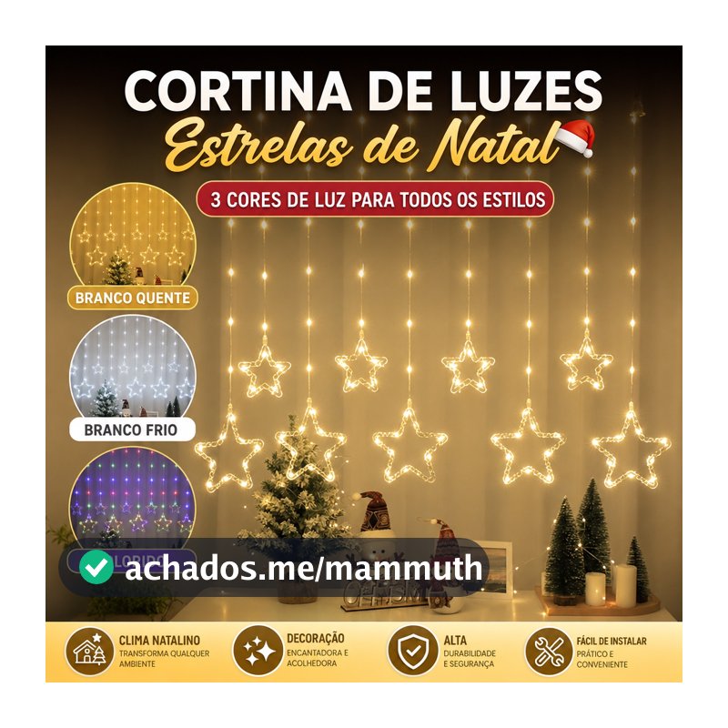 3M Bivolt 110V–220V Pisca-pisca Cortina de Luz Natal Estrela Lua Floco de Neve Árvore Quarto Festa KL-524