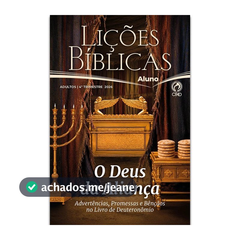 Revista Lições Bíblica Adulto Aluno 4º Trimestre 2026