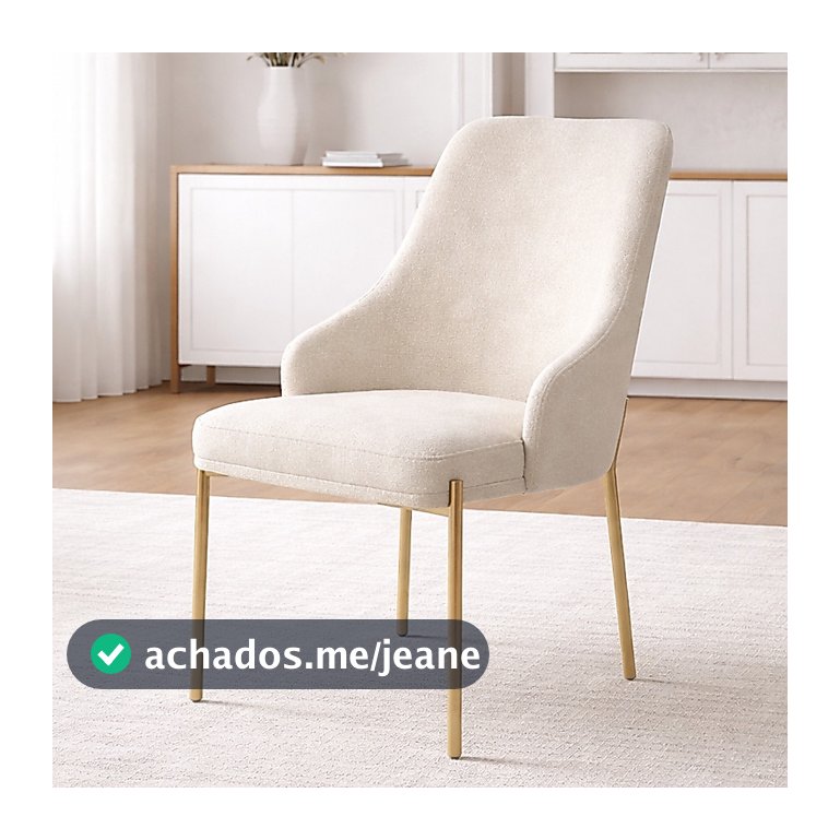 Cadeira Sala de Jantar Bouclê ou Courino Moderna Elegante Confortável Design Sofisticado para Mesa de Jantar