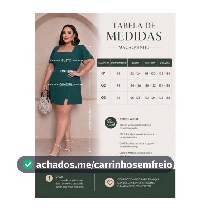 Macaquinho Short Saia Plus Size E Manga Campana Feminino Liso Envio Imediato