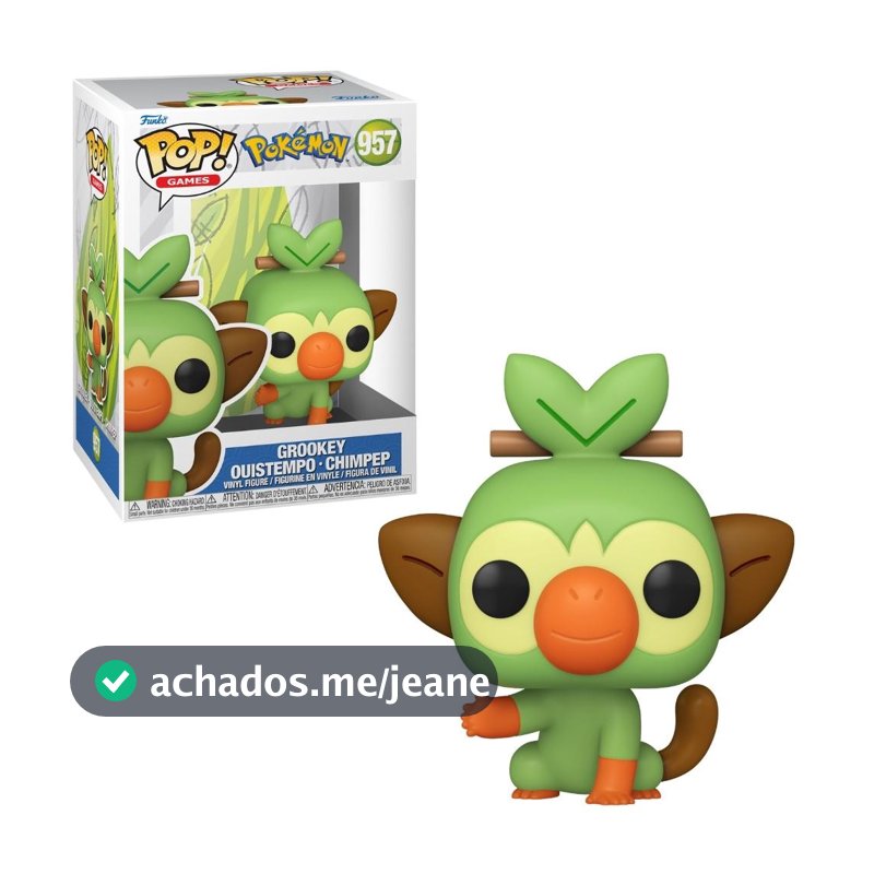 Boneco Funko Pop! Pokémon - Grookey