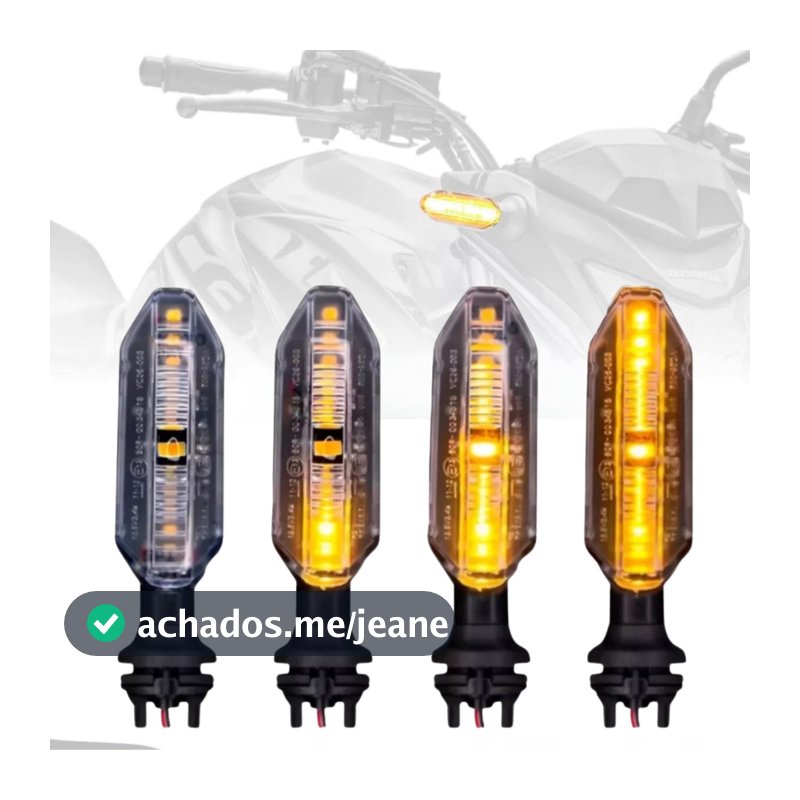 Kit Pisca Led Seta Honda Cb250f Twister 2019 Fan Titan Sequencial