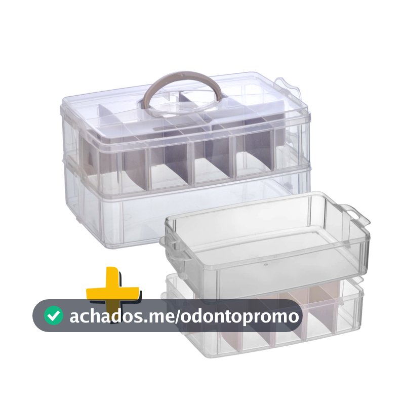 Maleta Organizadora 4 Bandejas Multiuso Caixa Costura, Remédios, Brinquedos, Xuxinha Cabelo, Odonto