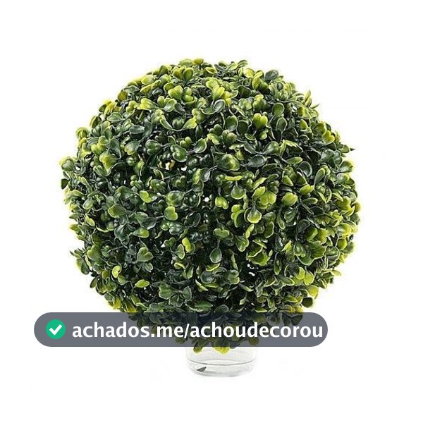 Kit 2 Bolas Buchinho De Grama 13cm Artificial Verde