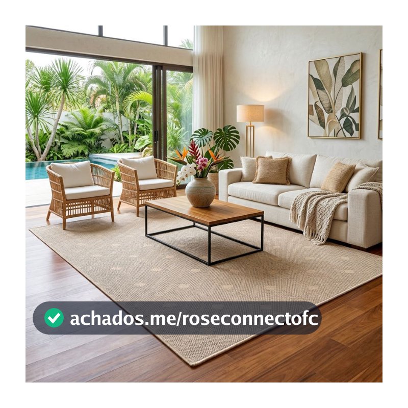 Tapete Sisal 300X200 Decoração Sala Quarto Diversas Áreas Moderno Bege Cinza Marrom Verde Elegante