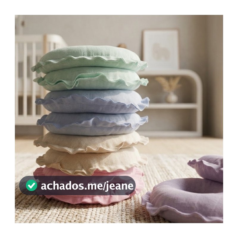 Kit 4 Rosquinhas de Amamentação em Algodão com Enchimento Antialérgico Protetor de Seios