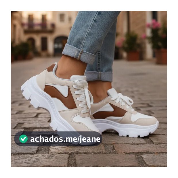 Tênis Plataforma Feminino Chunky  Casual Solado Tratorado Confortável