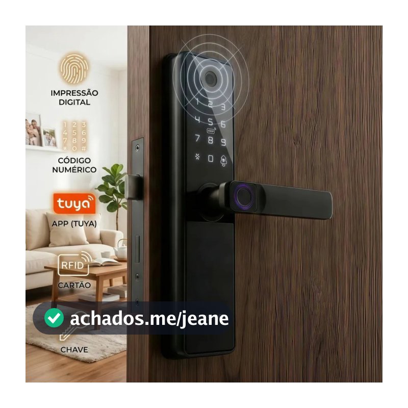 YESOP Fechadura Digital Com Câmera Vídeo Porteiro WiFi Tuya Biometria Senha Cartão IC Para Porta