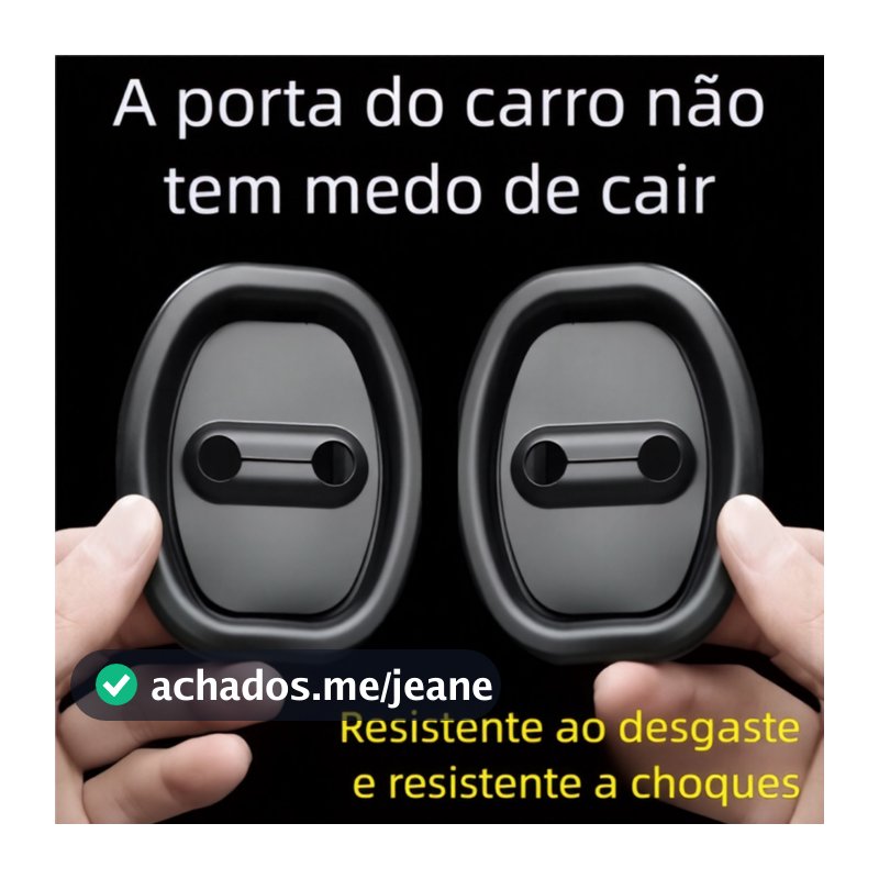 Kit Protetor de Porta do Carro 4 Peças - Amortecedor Borracha Anti Colisão  4.4