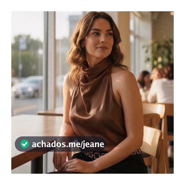 Blusa Feminina acetinada  Elegante Frente única Gola Alta Boba Moda blogueira