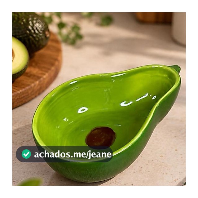 Bowl de Abacate em Cerâmica 500ml Decorativo e Artesanal