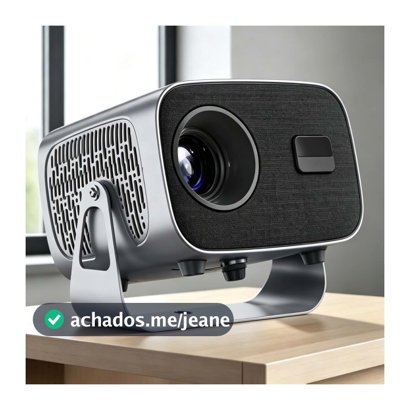 Projetor A10 Android TV 4K Dual Band WIFI 6.0 Bluetooth 5.0 Cinema Portátil Escritório Sala