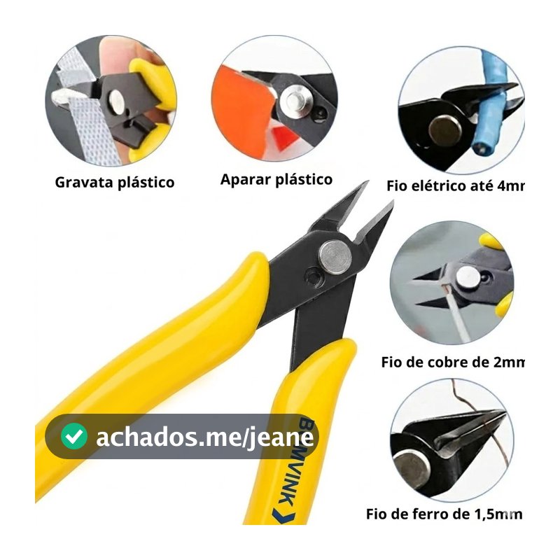 Alicate de Corte Diagonal 5 Polegadas Profissional para Eletrônicos