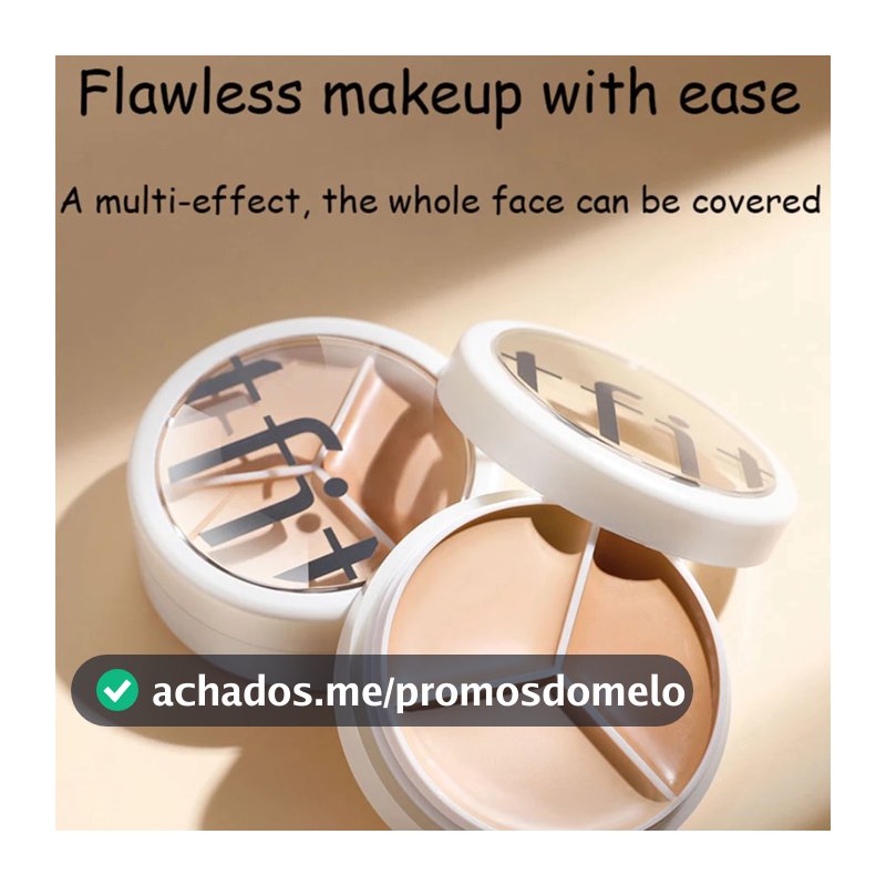 TFIT Tri-Color Concealer Cover Spots Dark Circles Under Eyes Acne Marcas De Paleta De Corretivo Facial