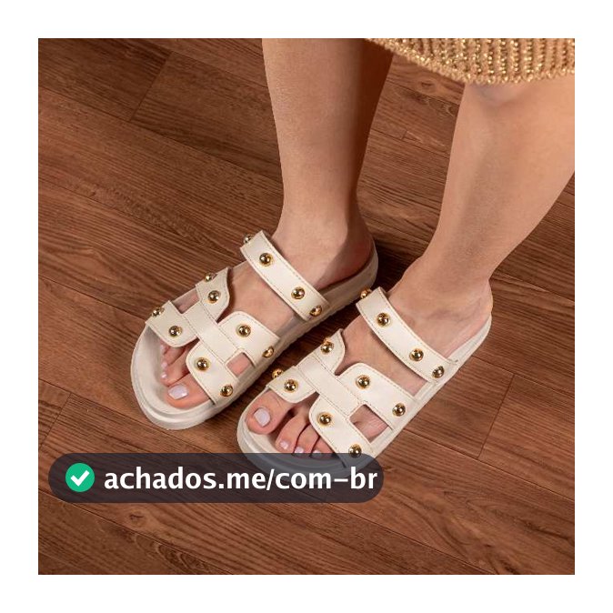Sandalia Feminina Papete Birken Luxo Rasteira Feminina