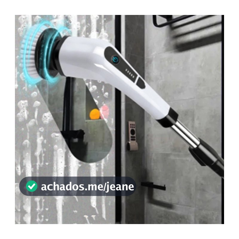 Escova Esfregão de Limpeza Ajustável Elétrica 9 EM 1/ 5 EM 1 Sem Fio Recarregável Limpador