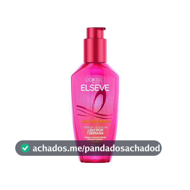 Sérum Leave-in com Tecnologia Ativada por Calor para Efeito Liso, Antifrizz, L'Oréal Paris Elseve Liso dos Sonhos 100ml