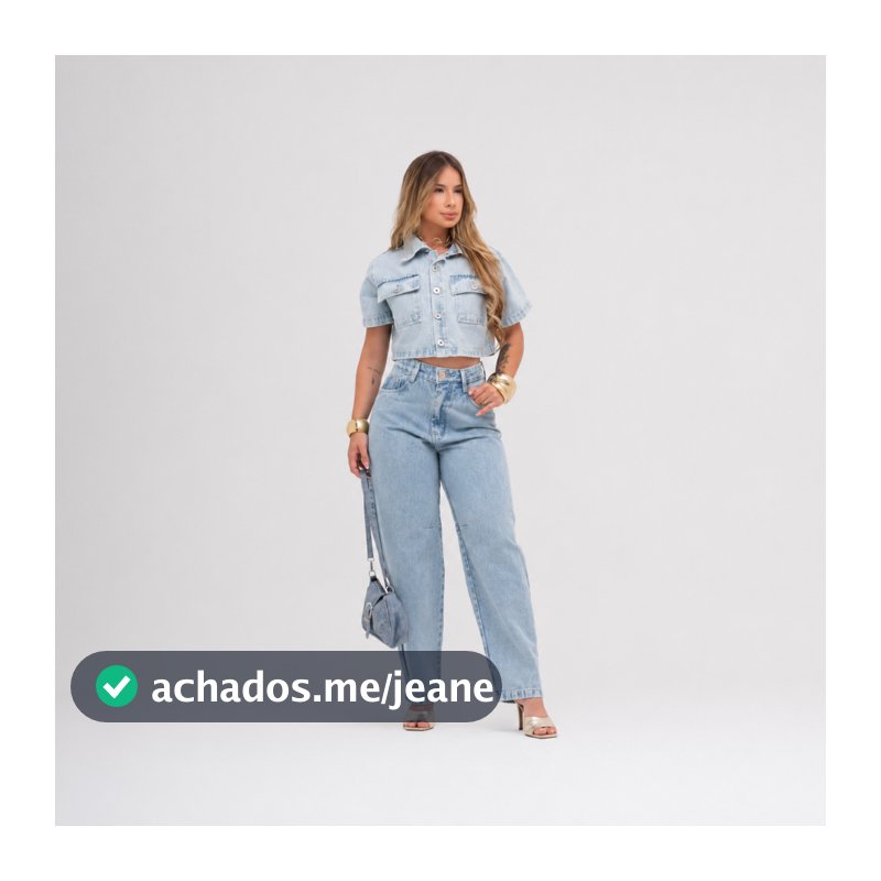 Calça Jeans Feminina Mom Barrel Cintura Alta Empina Bumbum