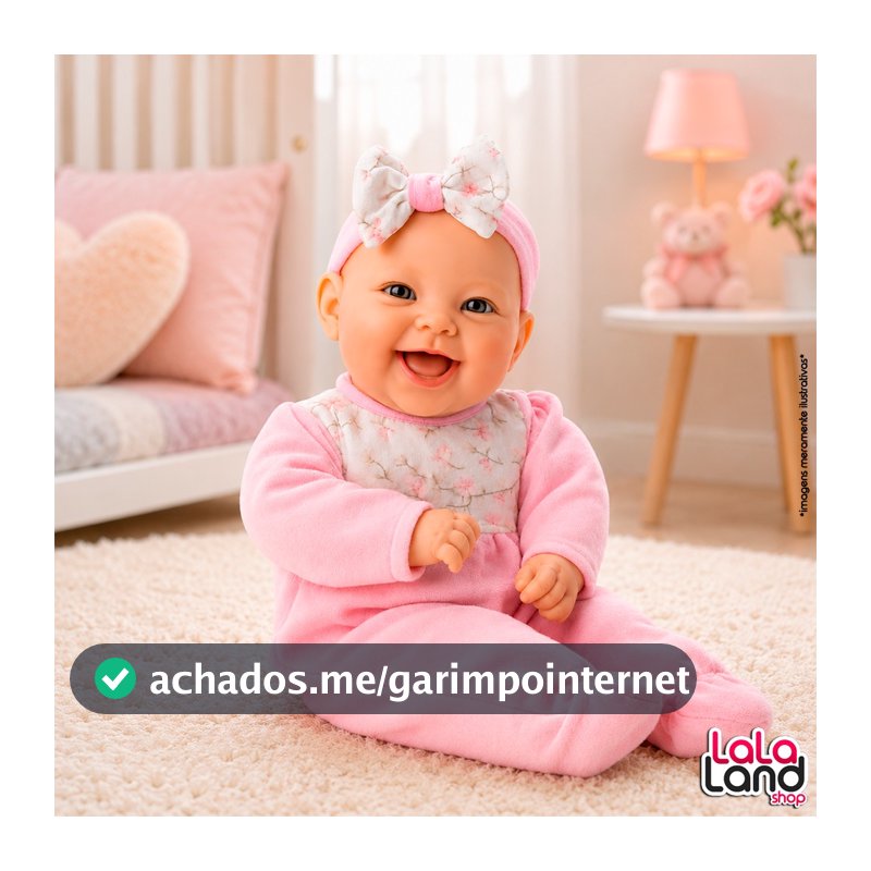 Boneca Bebê Lola Baby Reborn Realista Com Chupeta e Roupinha Brinquedo Infantil Menina Bambola