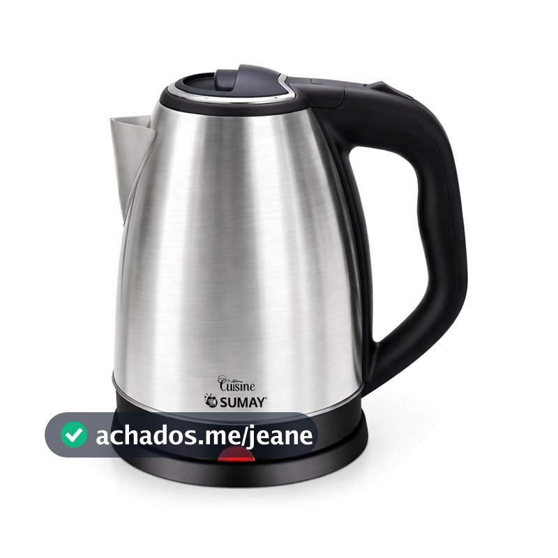 Chaleira Elétrica Inox 1,8L Desligamento Automático 1000W Sumay