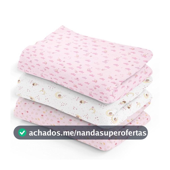 Cueiro Estampado Flanelado Bebê Kit 3 Unidades 80X50CM Papi/Incomfral