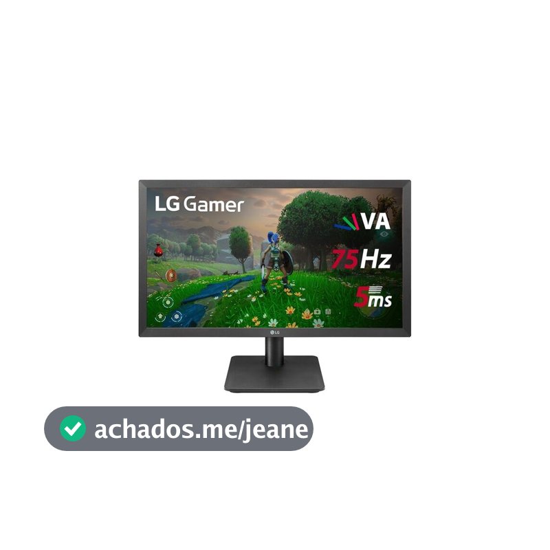 Monitor Gamer LG 21,5'' VA Full HD, 75Hz, HDMI AMD FreeSync - 22MP410