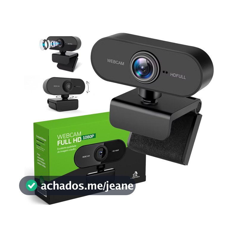 Webcam Câmera Full Hd 1080p 360 Graus Videoconferência Streamcam Web Cam Entrada Usb Com Microfone