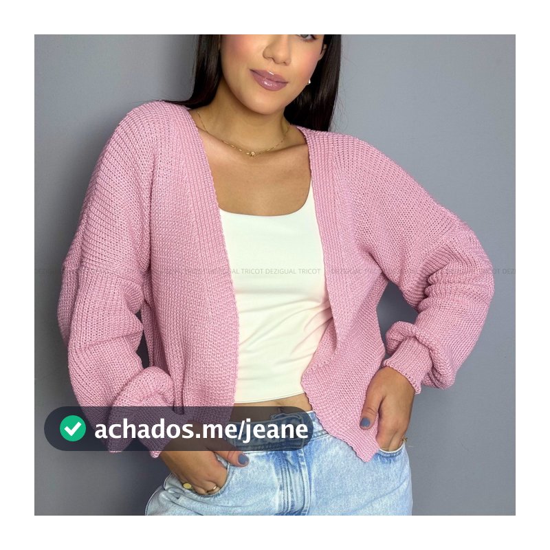 Cardigan Feminino Tricot Elegante Curto Casaco De Lã Inverno Europeu