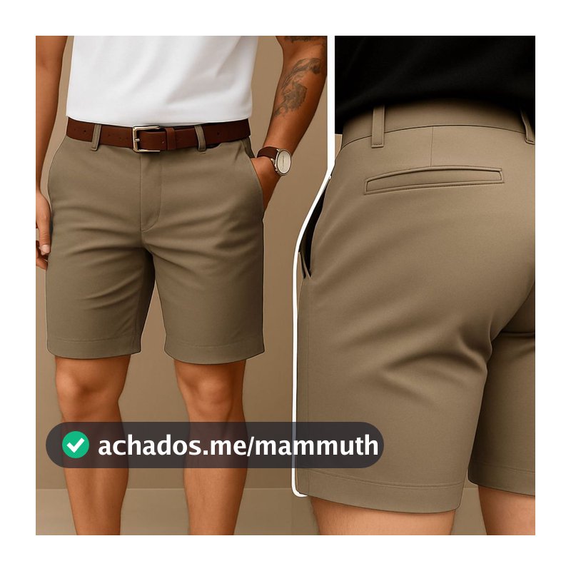 Bermuda Masculina Sarja Esporte Fino Alfaiataria Premium
