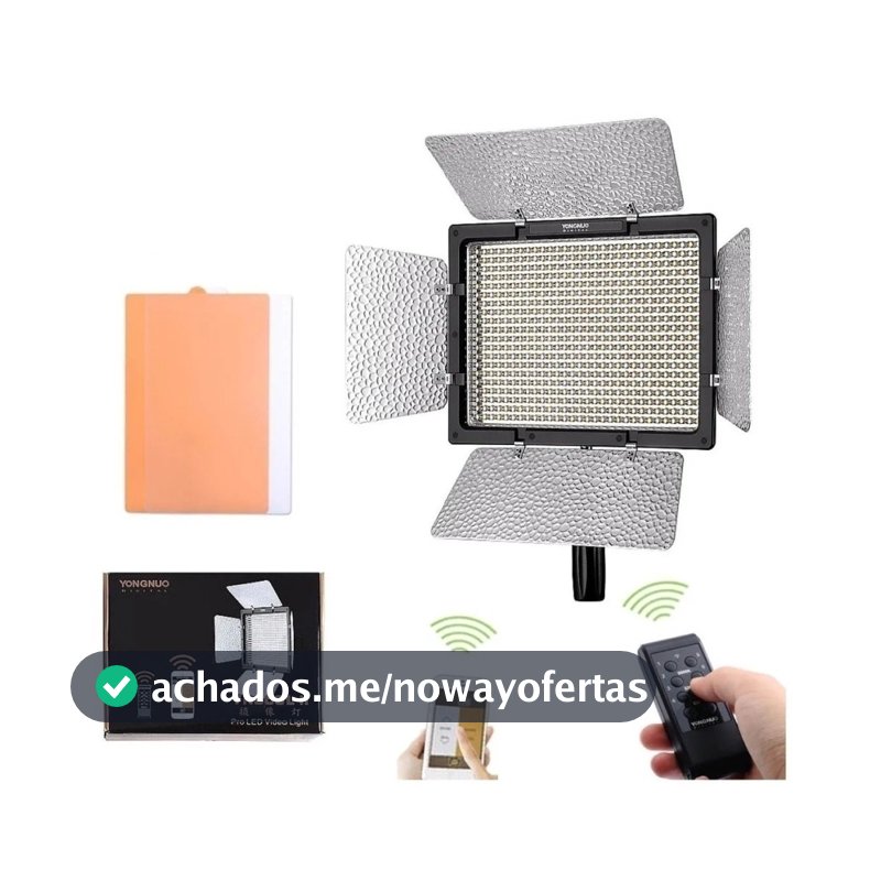 Painel de Iluminação Yongnuo YN600L II – Branco Quente e Frio com fonte 12v S