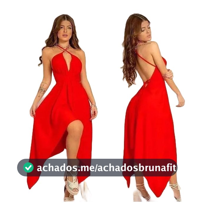 Vestido Feminino Midi Envelope Alcinha Soltinho Costa Nua Com Varias Amarrações