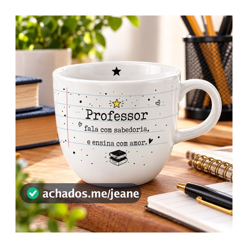 Xícara Professor 170ml para Café Chá Presente Professor Professora Lembrancinha Dia dos Professores Caneca Decorativa