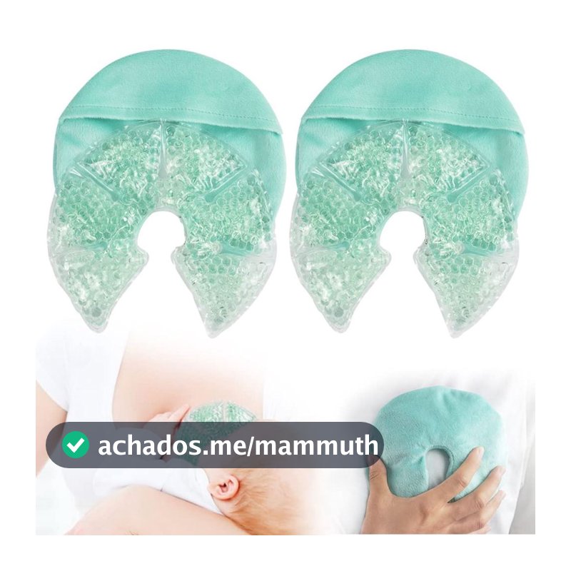 Bolsa Térmica De Gel Para Seios Compressa Quente Ou Fria Alivio Amamentação 1 Par