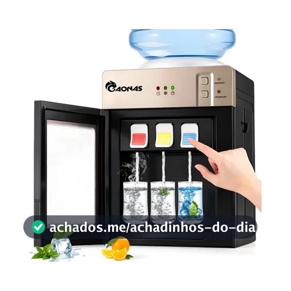 Bebedouro Quente Refrigerado Eletrônico Agua 3 Modos 20L Electronic Water Fountain Bivolt Electric Fountai
