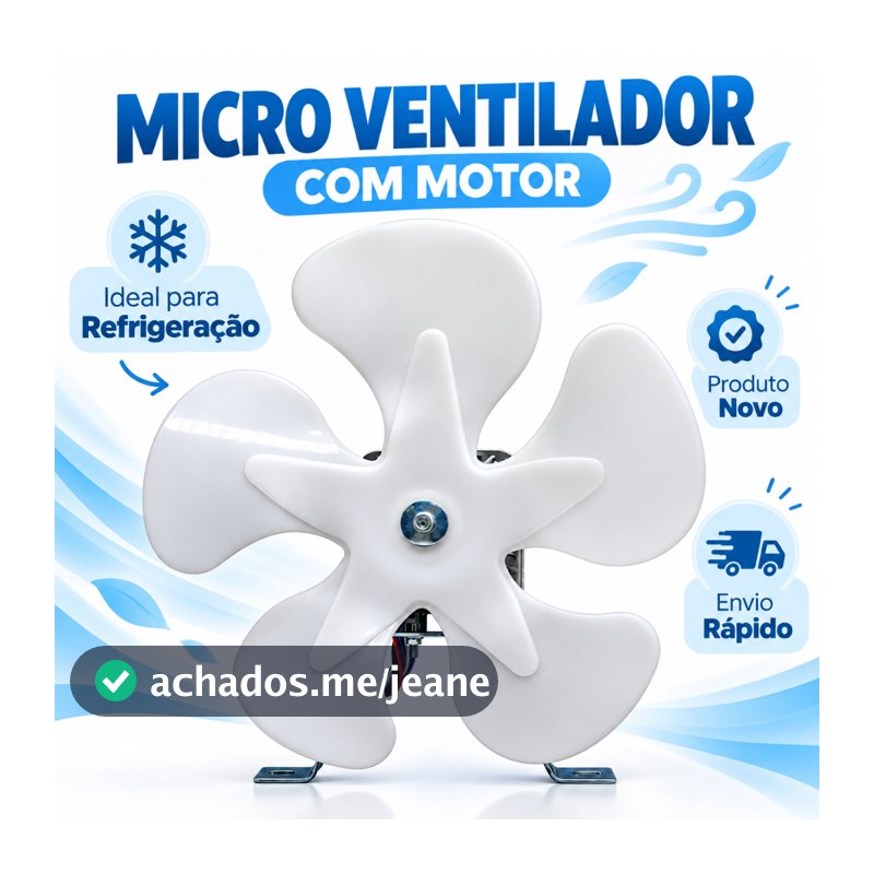 Micro Motor Ventilador 1/25 Freezer Balcão Elgin Bivolt