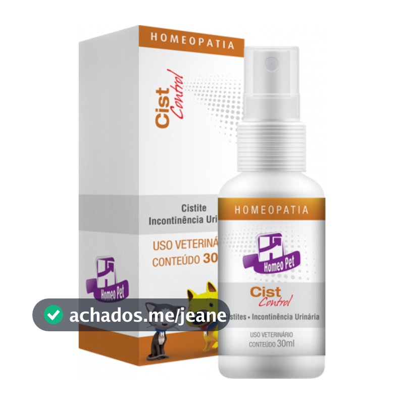 Cist Control Incontinência Urinaria Cães Gatos 30ml Homeopet