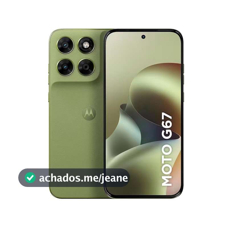 Smartphone G67 6.8 256GB 5G Câmera Dupla 50MP Artic Seal Motorola